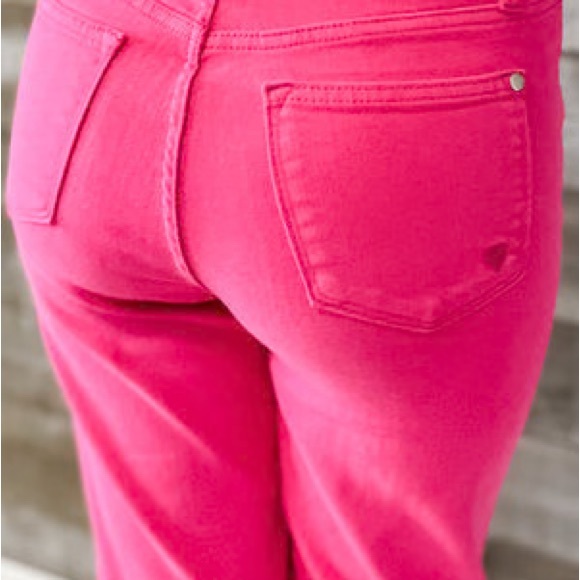 Judy Blue Hot Pink Denim - Picture 1 of 9